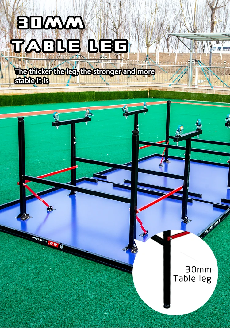 Factory Direct Table Tennis Table With Foldable And Movable Wheels Full