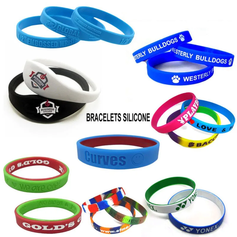 Supplier Fashion Design Rubber Silicone Wristband Bracelet Custom Funny