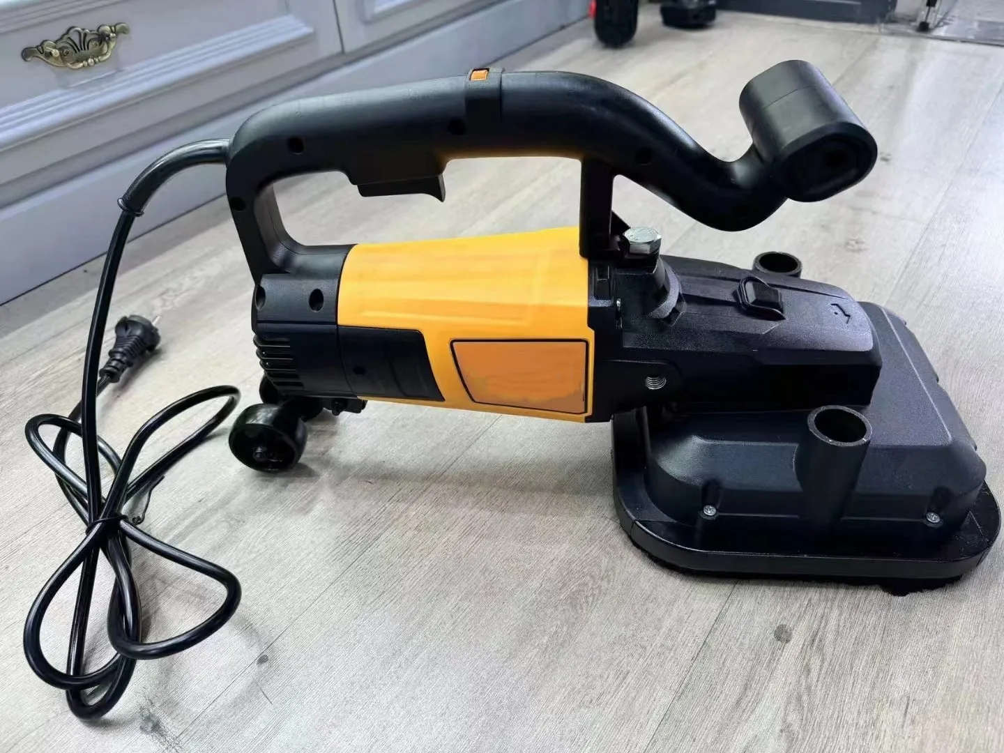 For Metal Rust Removal Power Floor Sanding Tools Dust-free Sander Portable Handheld Grinding Machine 200mm Electric Wall Grinder