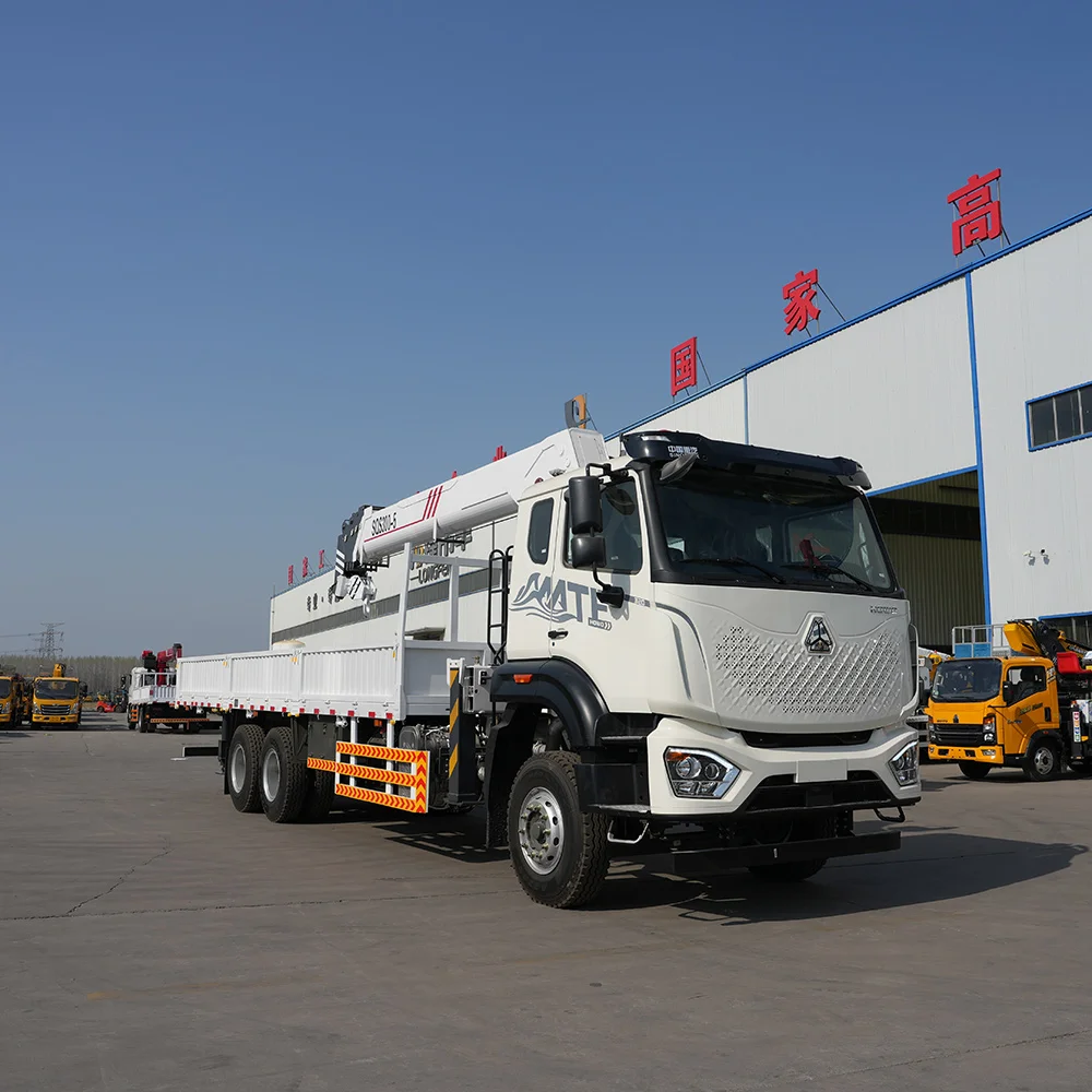 Saudi Arabia Popular Model HOWO MATE Truck Crane 6x4 Weichai Engine 320Hp Sinotruk JQCM Factory Supplier New Product for Sale