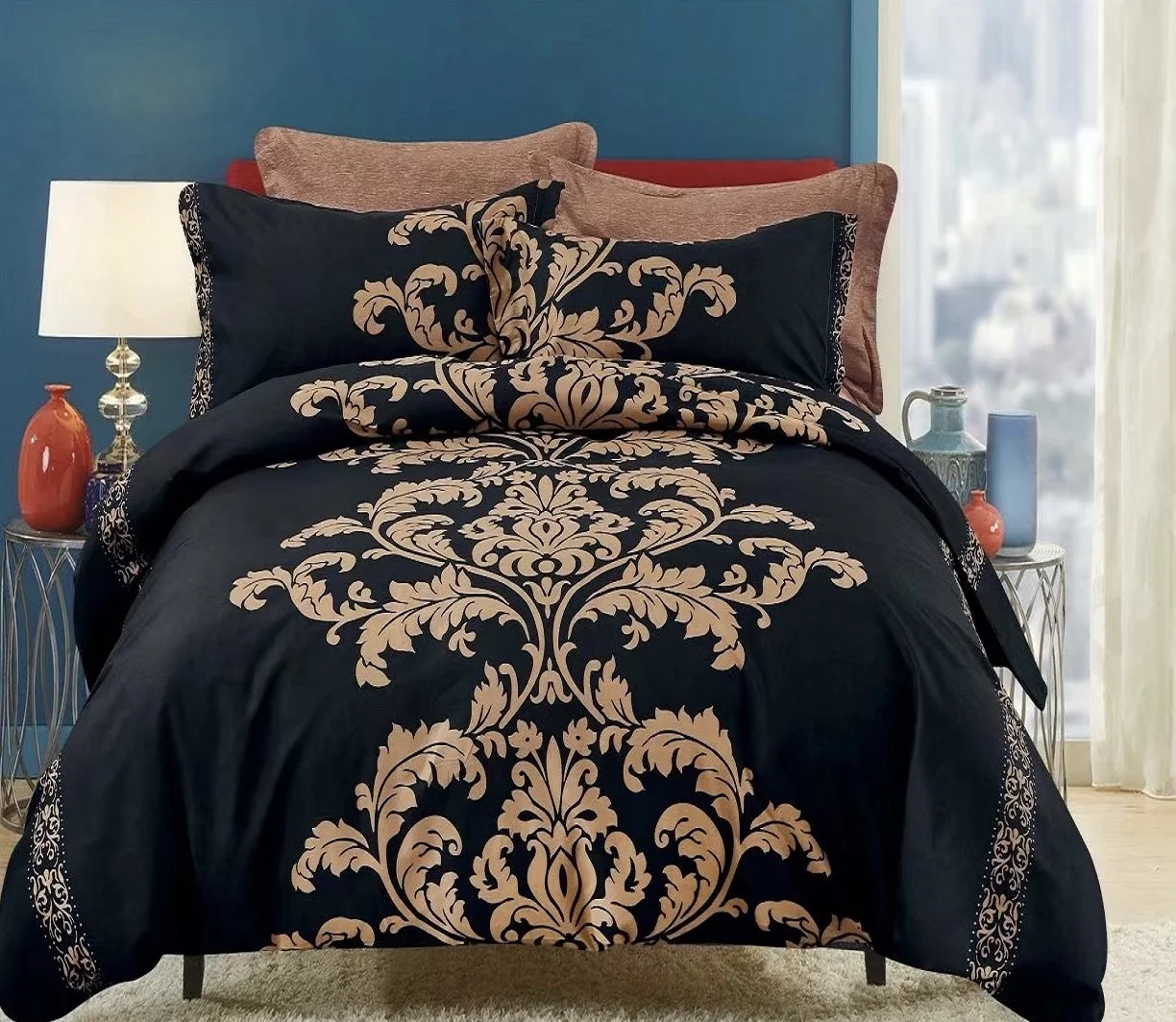 Luxury Bedding Set 100 Polyester 90gsm Microfiber Comforter Set Duvet Cover Fashion Bedding Sets Buy Luxury Bedding Set