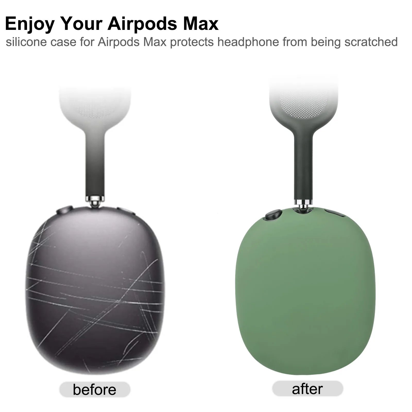 2023 Shockproof Silicone Ear Protection Earmuffs Casque Headphone Case