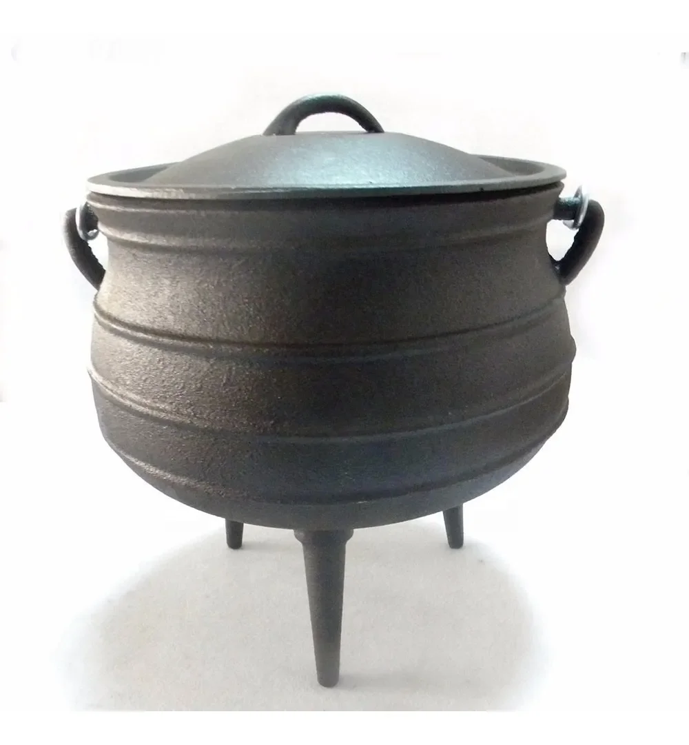 Cast Iron Cauldron Potjie Pot Large Cast Iron Kettles Open 