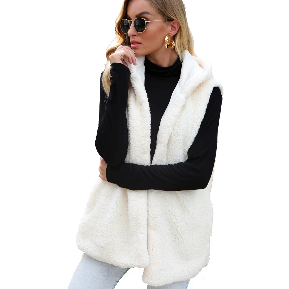 fleece fur vest