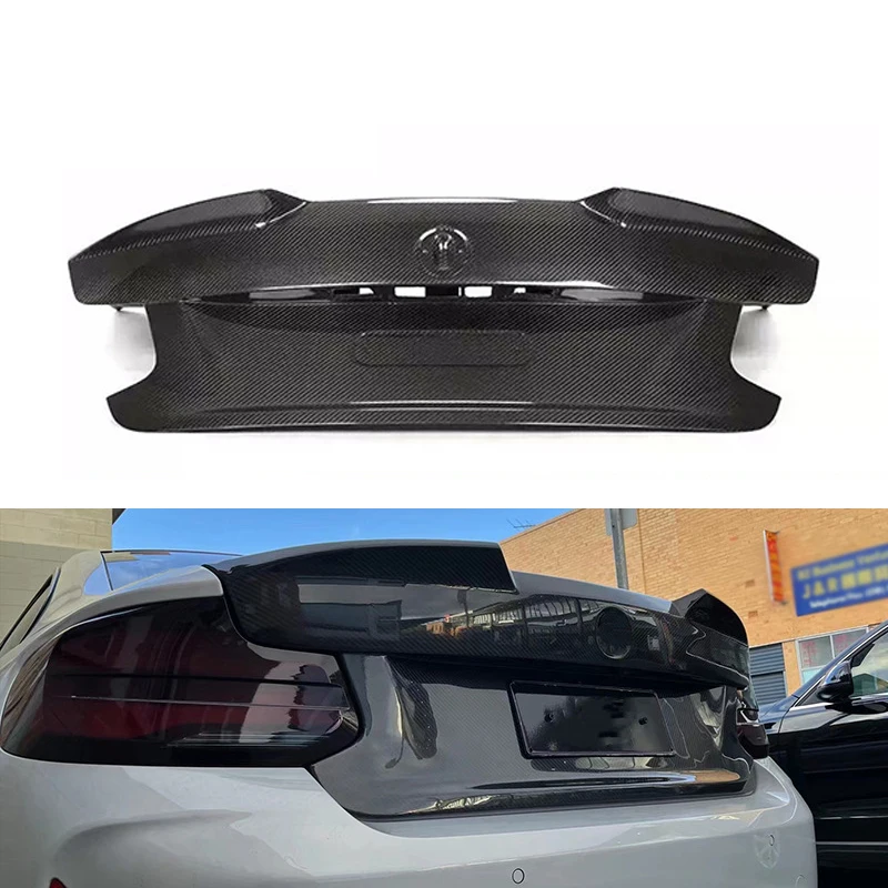 MP Style Car Wet Carbon Fiber Rear Trunk Boot For BMW M2 F87 2016-2020