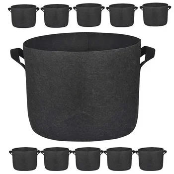 Custom 1/2 Gallon Eco-Felt Grow Bag for Vegetables Flowers Trees All-Season Non-Woven Plant Storage Bag
