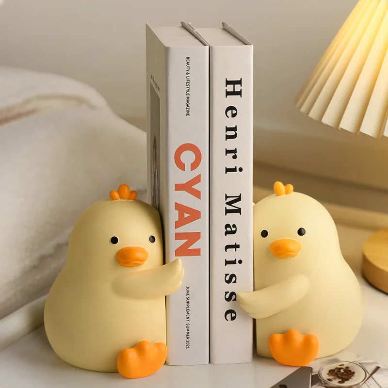 Cute Hugging Duck Design Resin Bookends