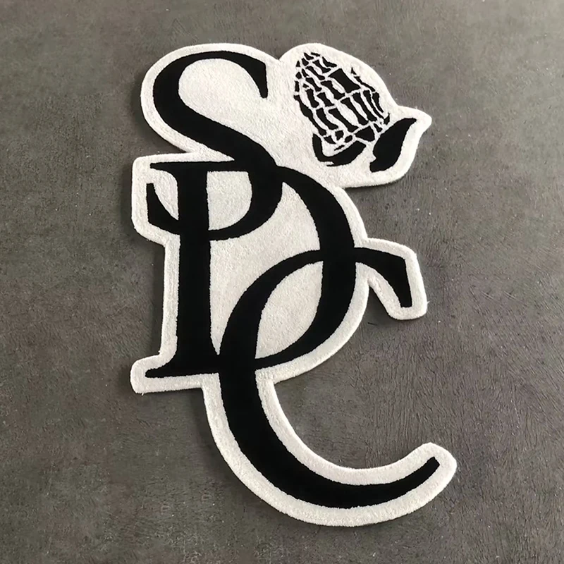 Modern Logo Miracle Custom Hand Tufted Acrylic Rugs New Carpet Custom Designer Handmade Carpets