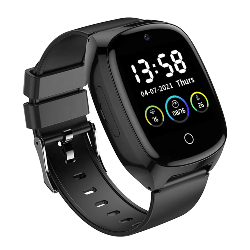 Elderly Smart Watch With GPS Tracker 4G Waterproof Wifi SOS Call 650 Mah Big Battery D300 Smart Watch for Kids Phone