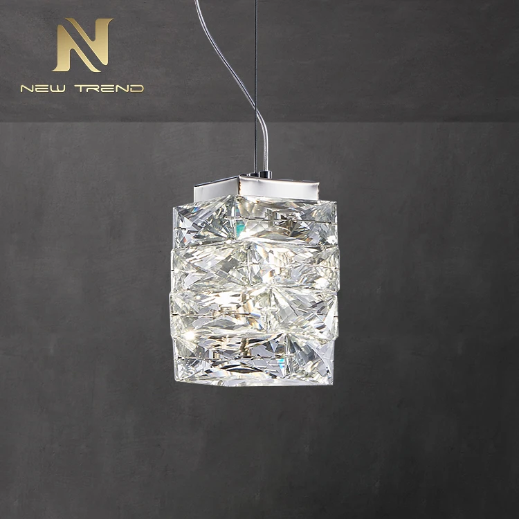 PFT8459 New Product K9 Crystal LED Hanging Light Indoor Decorative Pendant for Living Bedroom Dining Room Stylish Home Chandelier