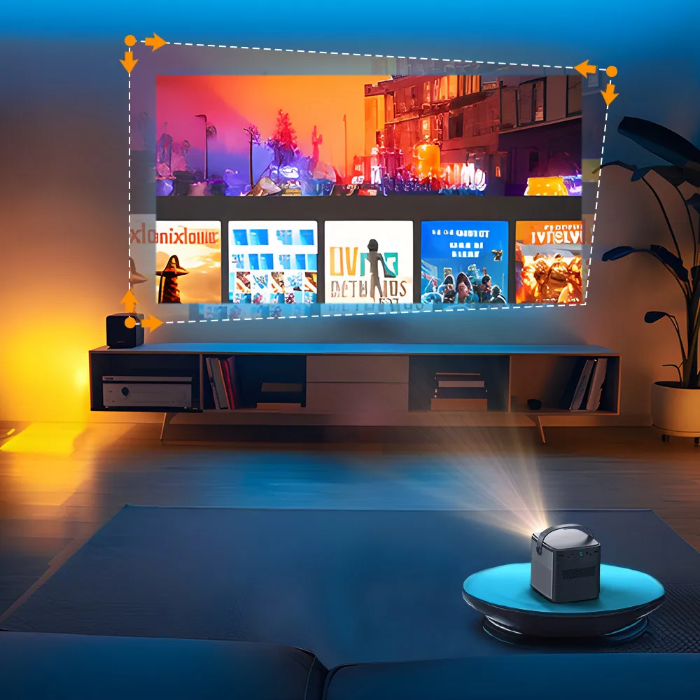 [Free Sample for Distributor] BYINTEK 500 Lumens U80 Max Mini Portable Projector with Rechargeable Battery for Education