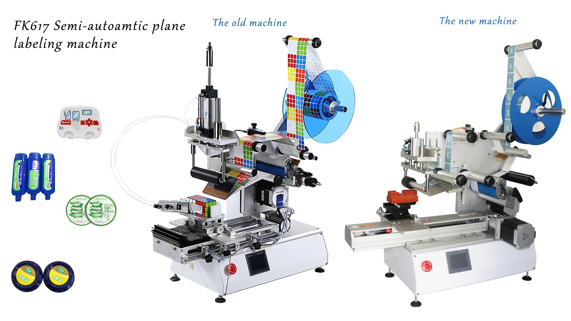 Fk617высокое качество мини полуавтоматическая ручная верхняя плоская поверхность плоская квадратная наклейка на бутылки маркировочная машина Дой Пак