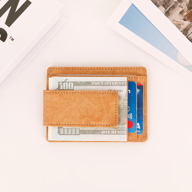 Новый индивидуальный Rfid Магнитный кошелек тонкий передний карман Tyvek