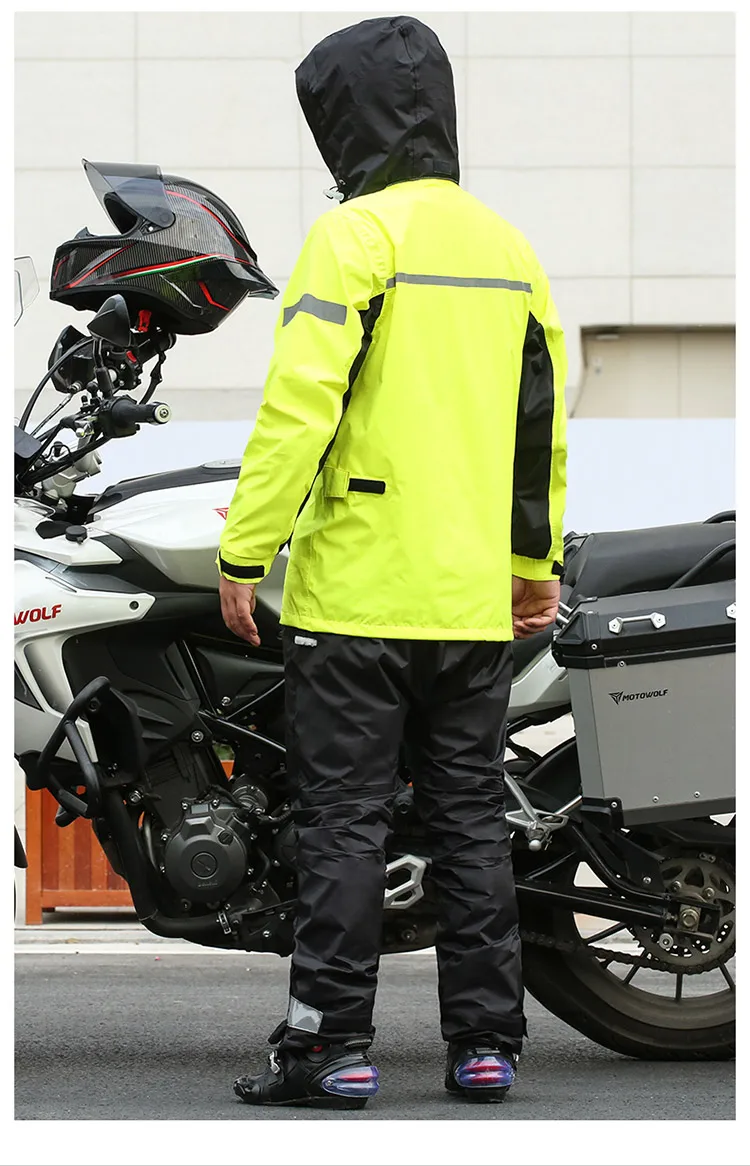 Motowolf Pu 100 Waterproof Ropa Impermeable Moto Raincoat Motorcycle