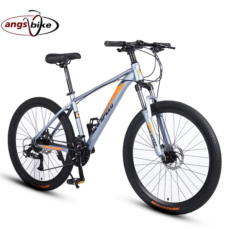 Angsi Cheap Carbon Fibre Mountain Bike Double Disc Brake Steel Frame  Mountain Bike for Adults Velo De Montagne