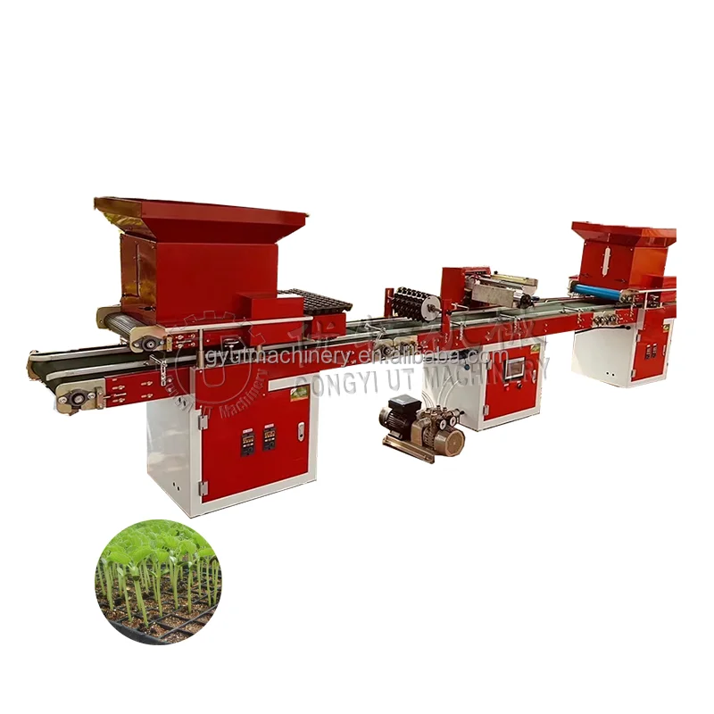 Auto Tray Seeding Sowing Machine Seeder Sower Tray Vegetable Seeder Machine With Trays Seed Sowing Machine