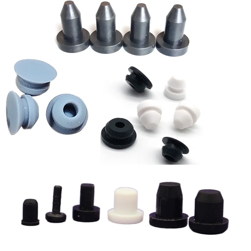 LongCheng Custom Pipe Water Hole End Seal Silicone Rubber Products Bung Dust Cover Plugs Butyl Silicone Rubber Plug Stopper