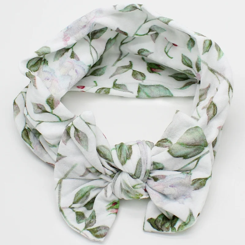 Узел для малышей и девочек постарше с бантом женские аксессуары волос различный цвет эластичная повязка на голову ручной работы; Детская лента волос;