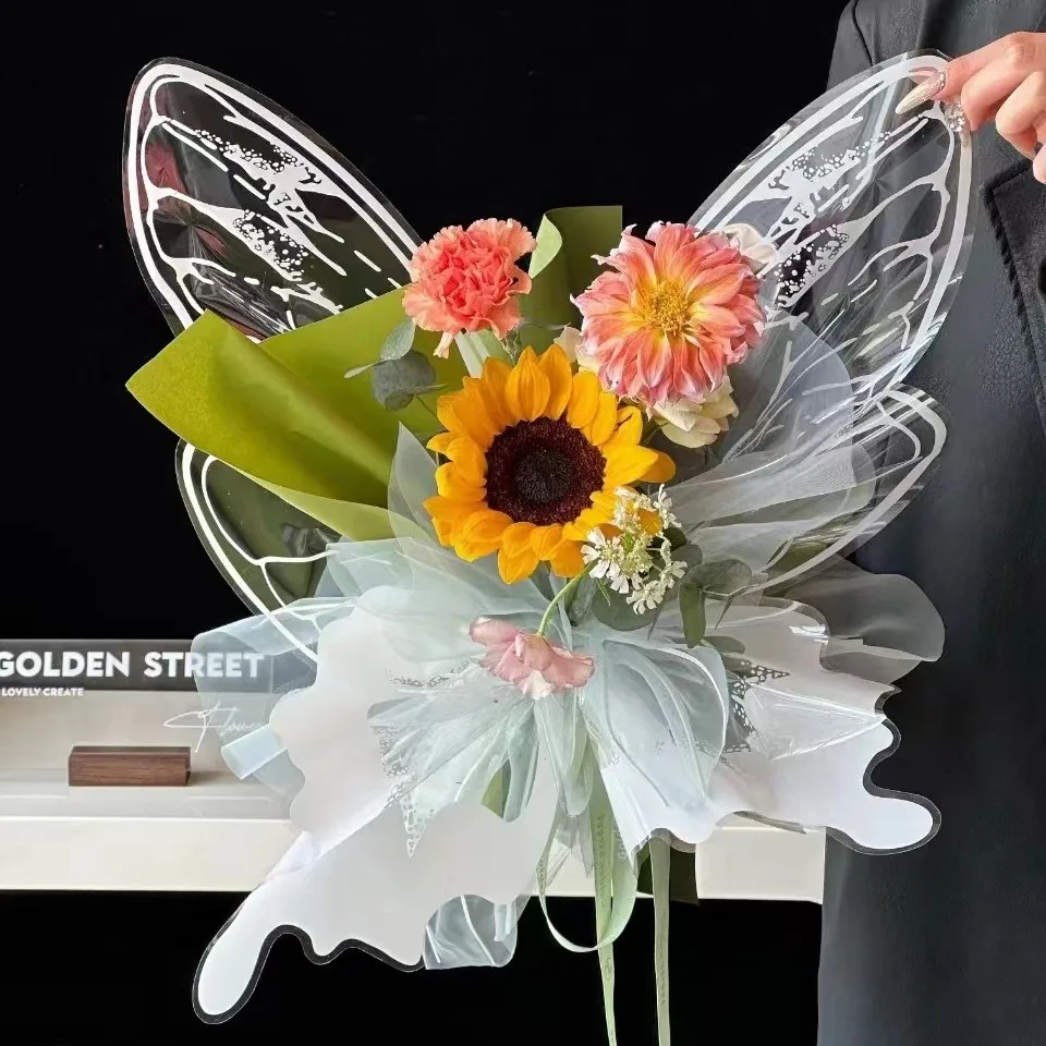 クリスタルバタフライOPPモデリングペーパー防水フラワーウィング