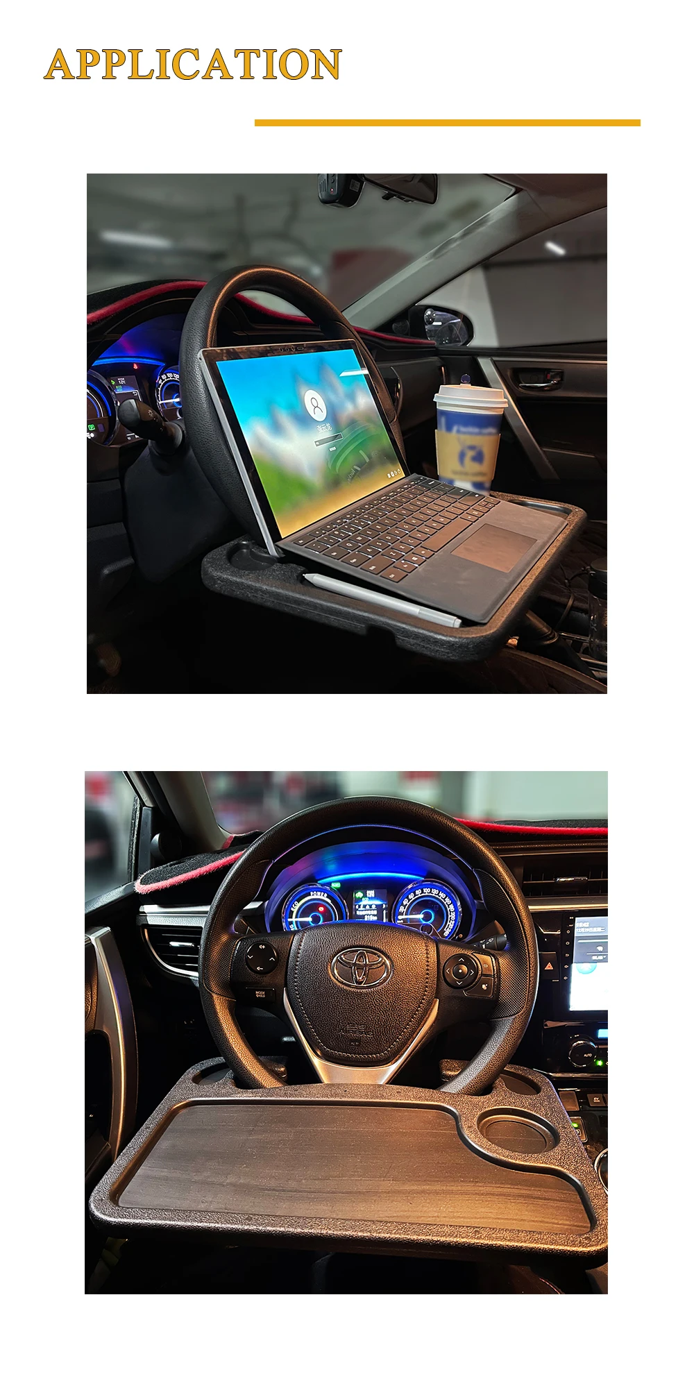 Car Steering Wheel Laptop Tray For Tesla Model 3/y/x/s Steering Wheel