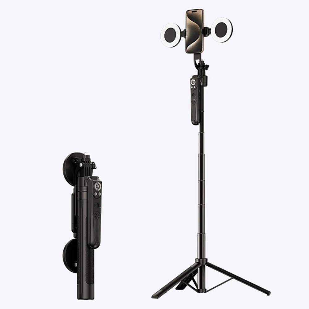 ES-B181 360 rotation extendable selfie stick tripod stand ai auto face tracking gimbal stabilizer subhandle wireless remote