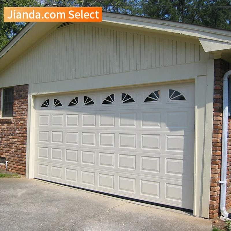 Electrical Front Double Door Design Two Car Garage Doors With CE Cert