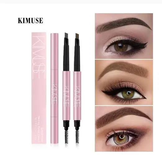 KIMUSE Eyebrows Pencil Tint Cosmetics Natural Long Lasting Tattoo Eyebrow Waterproof Black Brown Eyebrow Pen Eye Makeup Tools