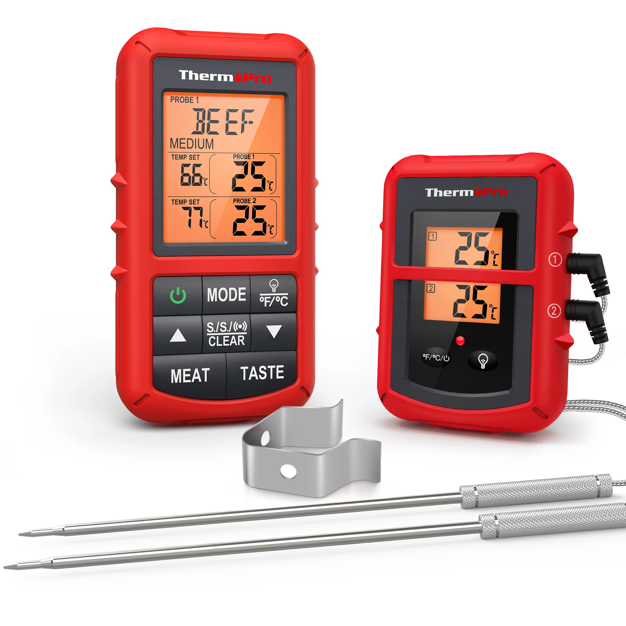 ThermoPro TP08S Wireless Digital Meat Thermometer for Grilling