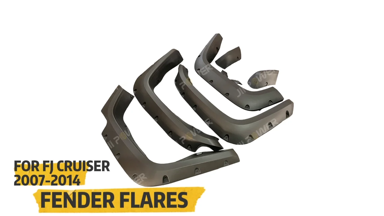 FLAT ARMOR STYLE Front Fender Flares Wheel Guards For Jeep Wrangler YJ