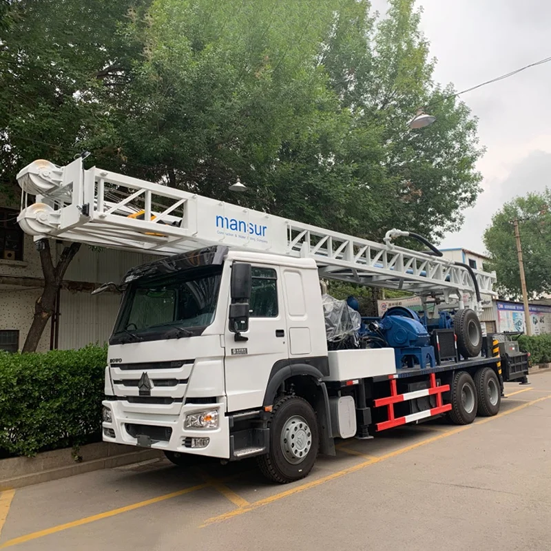 600 Meters Dth And Reverse Circulation Water Drilling Rig Truck Mounted ...