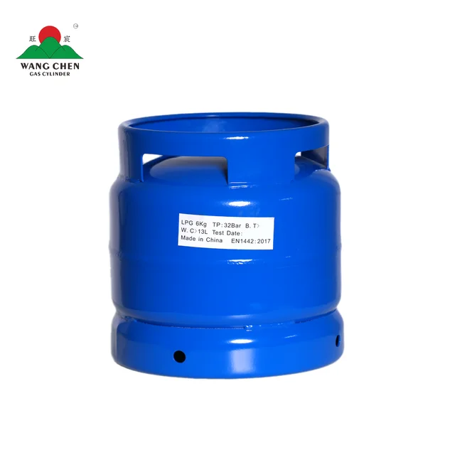 African 6kg Steel Low Pressure Camping BBQ LPG Gas Cylinder Portable