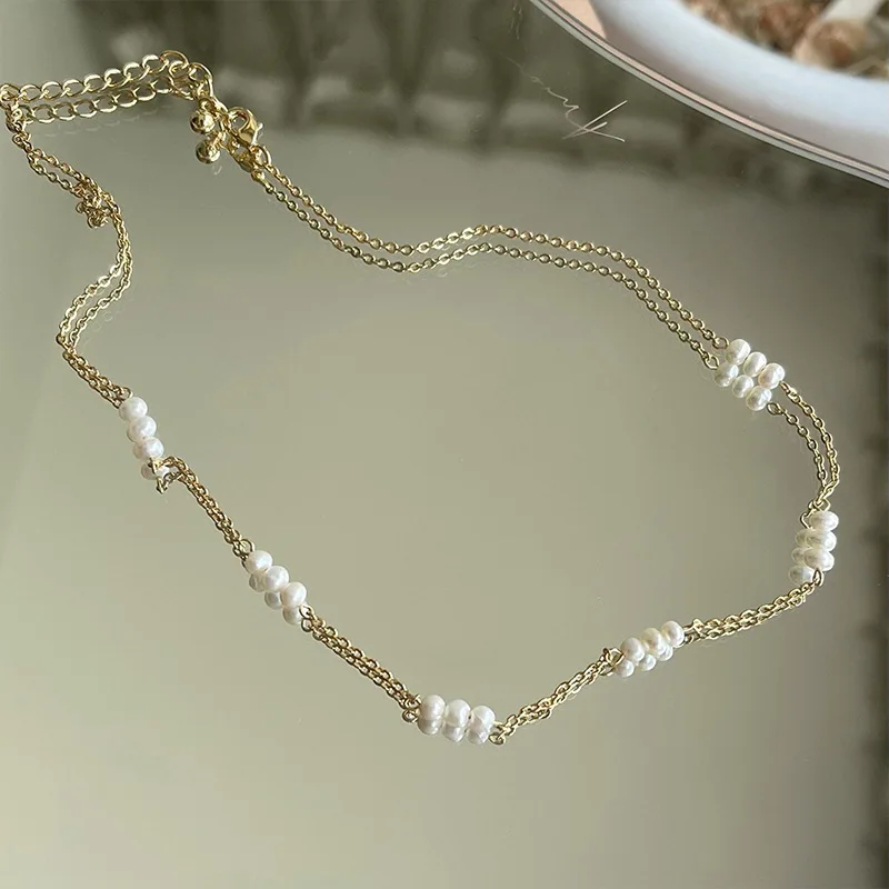 18k Gold Freshwater Pearl Necklace