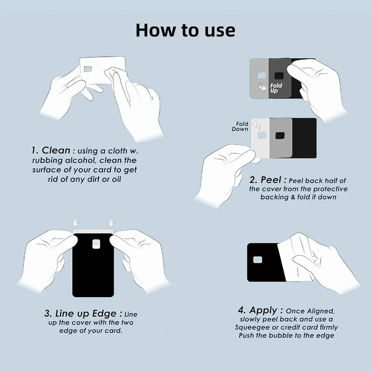 So Cute Bank Card Stickers - Decorative Credit Card Stickers, Easy To Apply, Contactless Safe