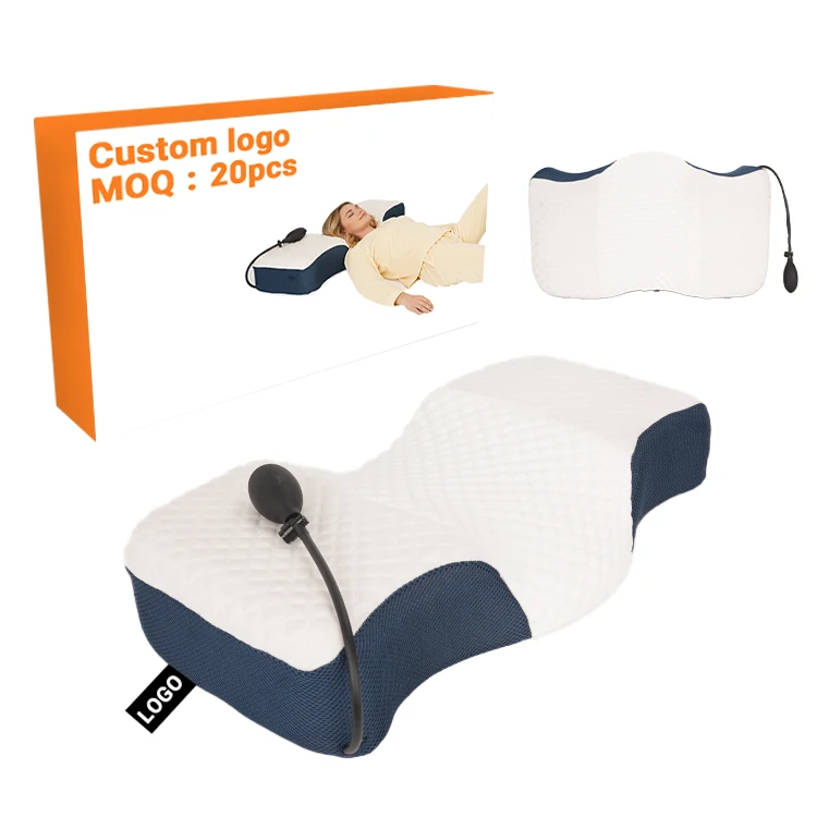 Oeko-Tex 100 Adjustable Height Ergonomic Modern Eco-Friendly Memory Foam Bed Pillow Medical Cervical Orthopedic Neck Pain Relief