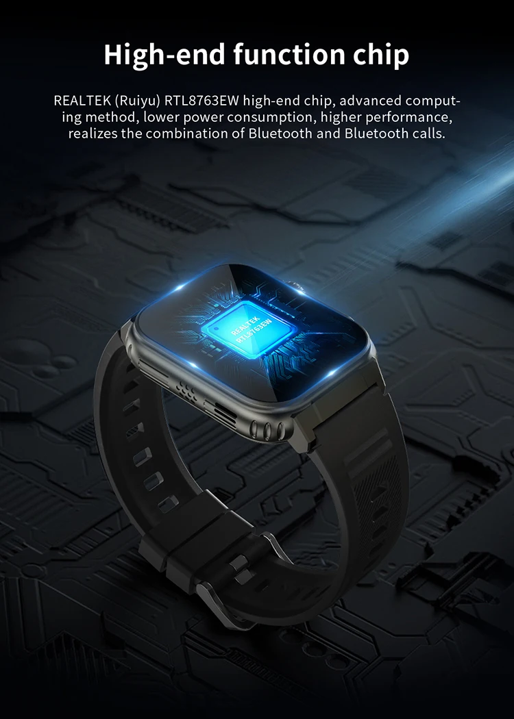 Wholesales Smartwatch A70 1.96inch Full Touch Bt Call Sport Watch A70