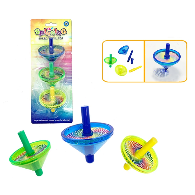 QS низкая цена детский пластиковый мини-материал развивающий рисунок ручной поворот обучающий спиновой гироскоп игрушки для детей 3-14 лет
