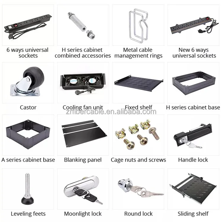 Data Center Server 19 Inch 4U 6U 9U 12U 15U 18U 22U 26U 27U 32U 36U 42U 47U Network Rack Communication Server Network Cabinet