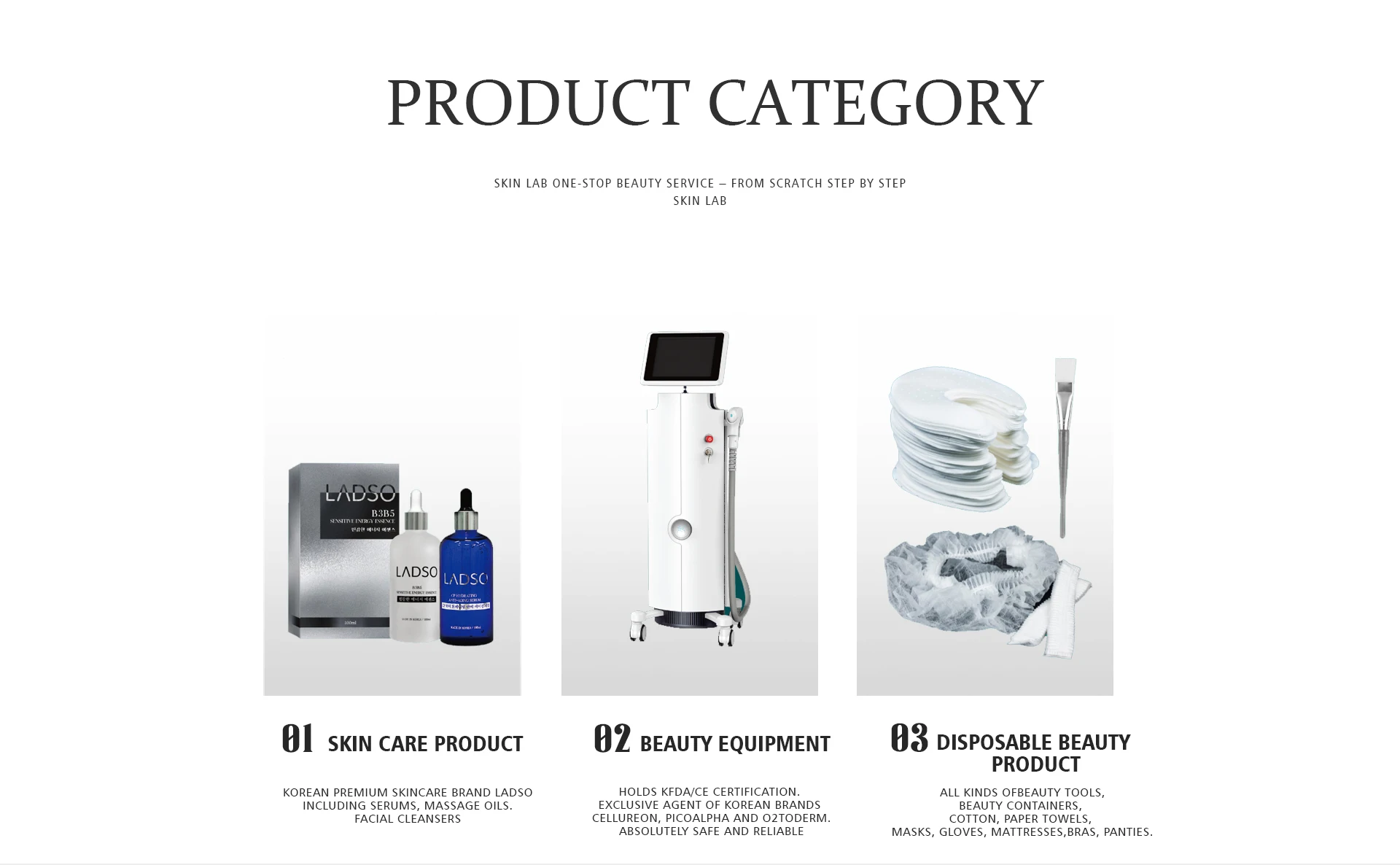 HEBE BEAUTY LIMITED beauty equipment, Disposable Beauty Products