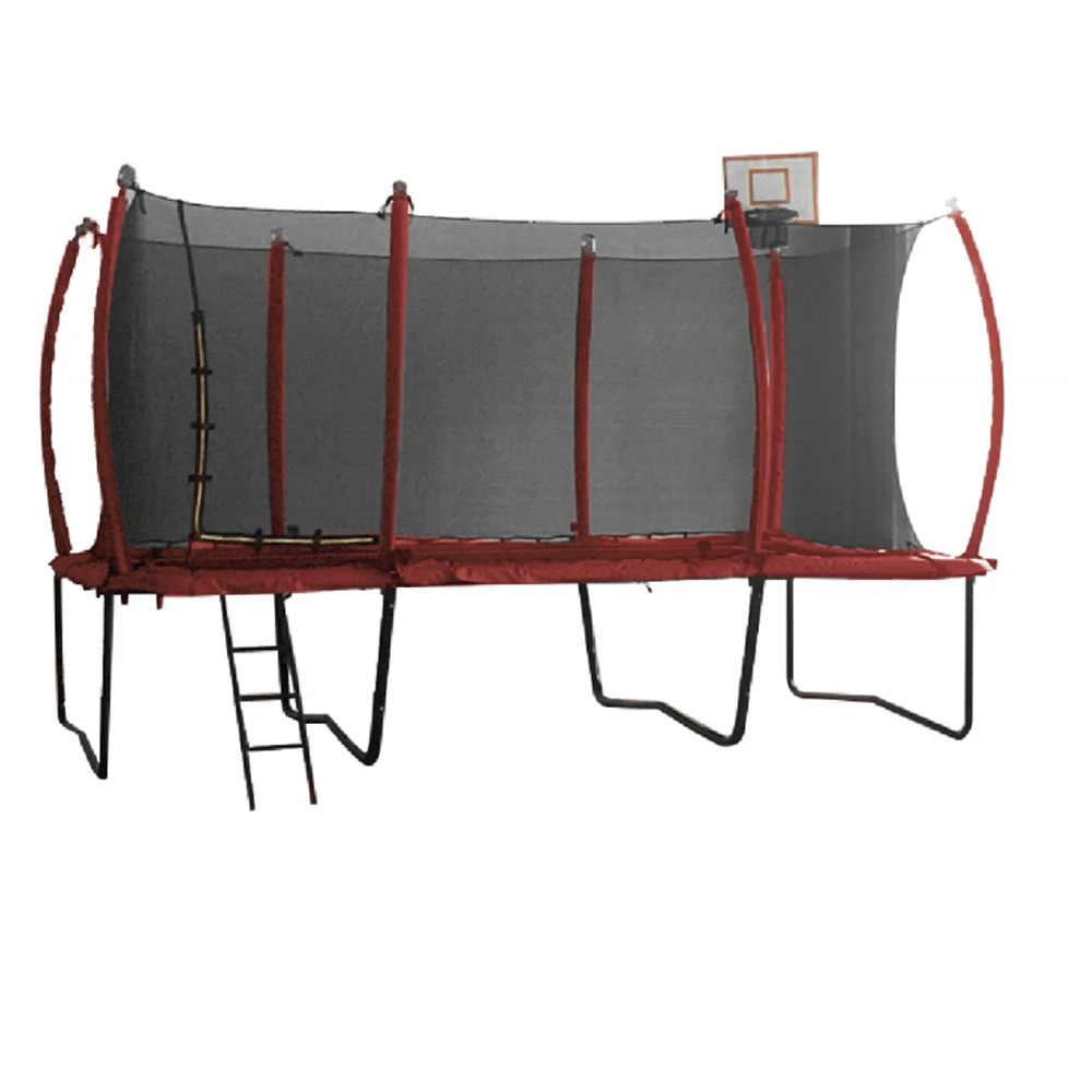 JIngyi Unisex Kids Outdoor Fitness Rectangular Trampoline Hotsale 10*15ft Gymnastic Fitness Trampoline