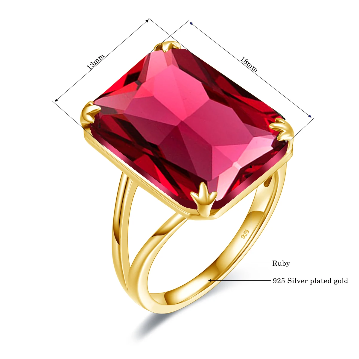 ruby stone ring for ladies