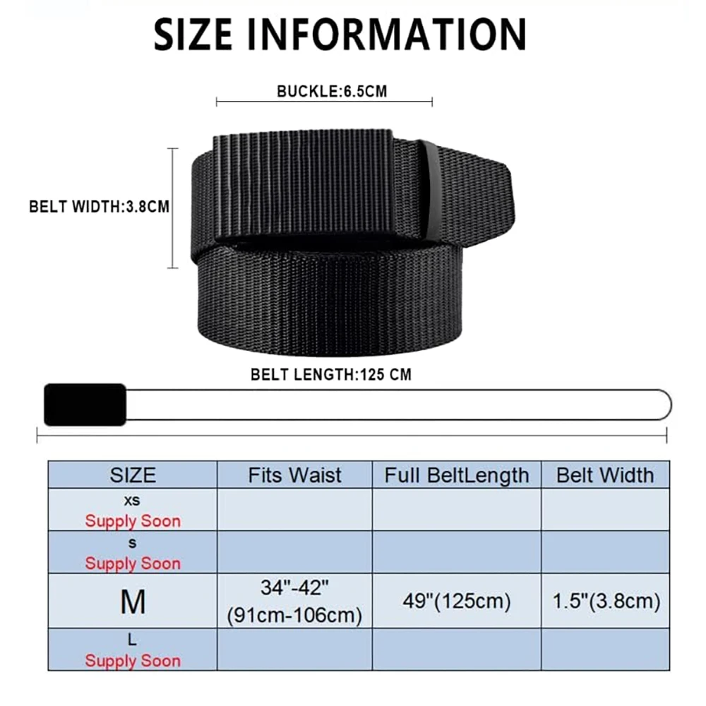 Adjustable Tactical Multifunctional Wear-resistant Belt Heavy Duty Nylon Ratchet Automatic Buckle Adjustable Belt