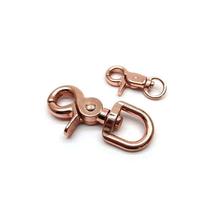 Bag Hardware Luggage Accessory Clip Hook Metal Zinc Alloy Round Eye Swivel Snap Trigger Custom Bag Hardware