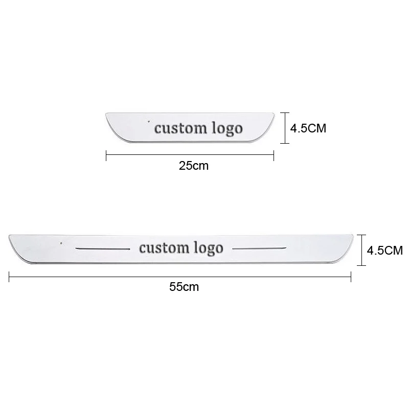 12V USB Power Moving LED Welcome Pedal for Ford Audi BMW Mustang Multicolor Car Scuff Plate Threshold Door Sill Pathway Light