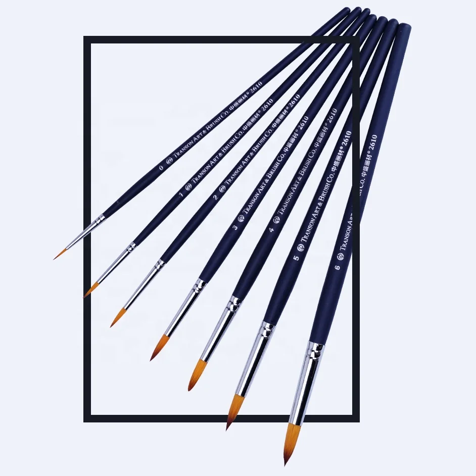 7 件尼龙 filbert 定制单油漆刷丙烯酸绘画 - buy brush for acrylic