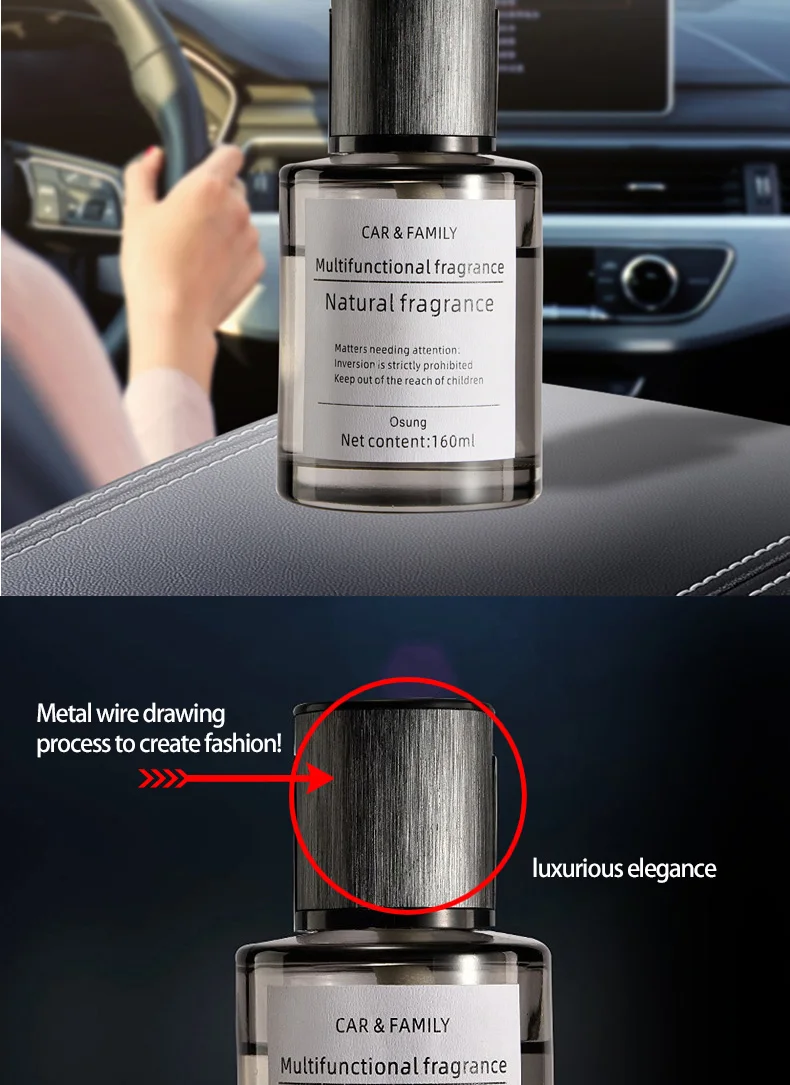Aromatherapy New Car Perfume Luxury Light Fragrance High Grade Fire Free Fragrance 160ml Car