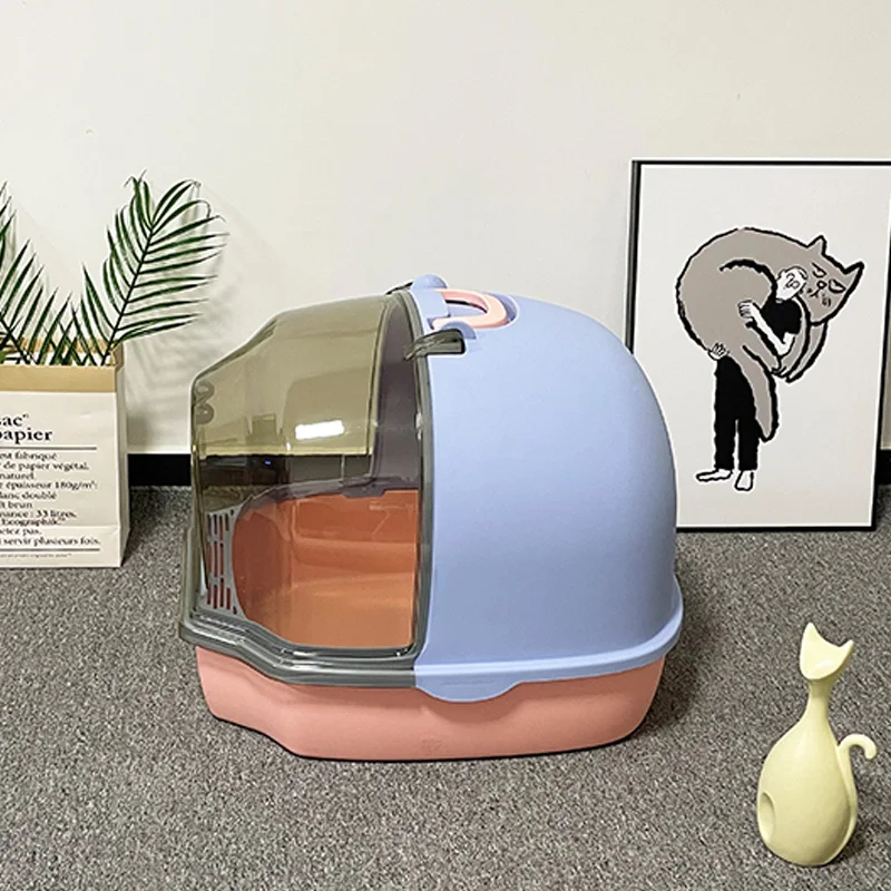 Eco Friendly Transparent Large With Scoop Fully Enclosed Box With