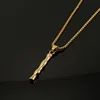 Gold single pendant-I