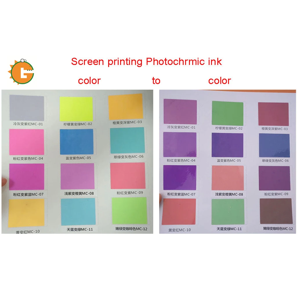 GDLEGENDソーラー変色インクシルクスクリーン印刷用