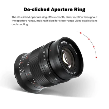 7artisans 60mm F2.8 Mark II APS-C Macro Lens for Sony E ZVE10 Nikon Z Z6II Fuji XF Canon EF-M M50 Canon RF R6 M4/3 T TL SL detail image