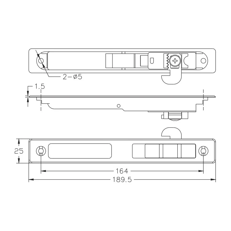 Aluminium Auto Manual Accessories Sliding Window Lock SDM003 to Lebanon